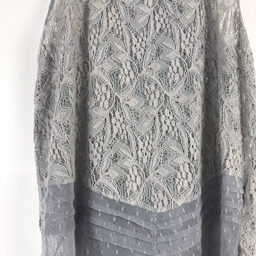 Free People Maisie Lace Tunic Top Blue Sleeveless - Picture 2 of 8